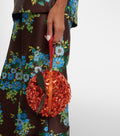 Alémais Orange Mini Sequined Crossbody Bag